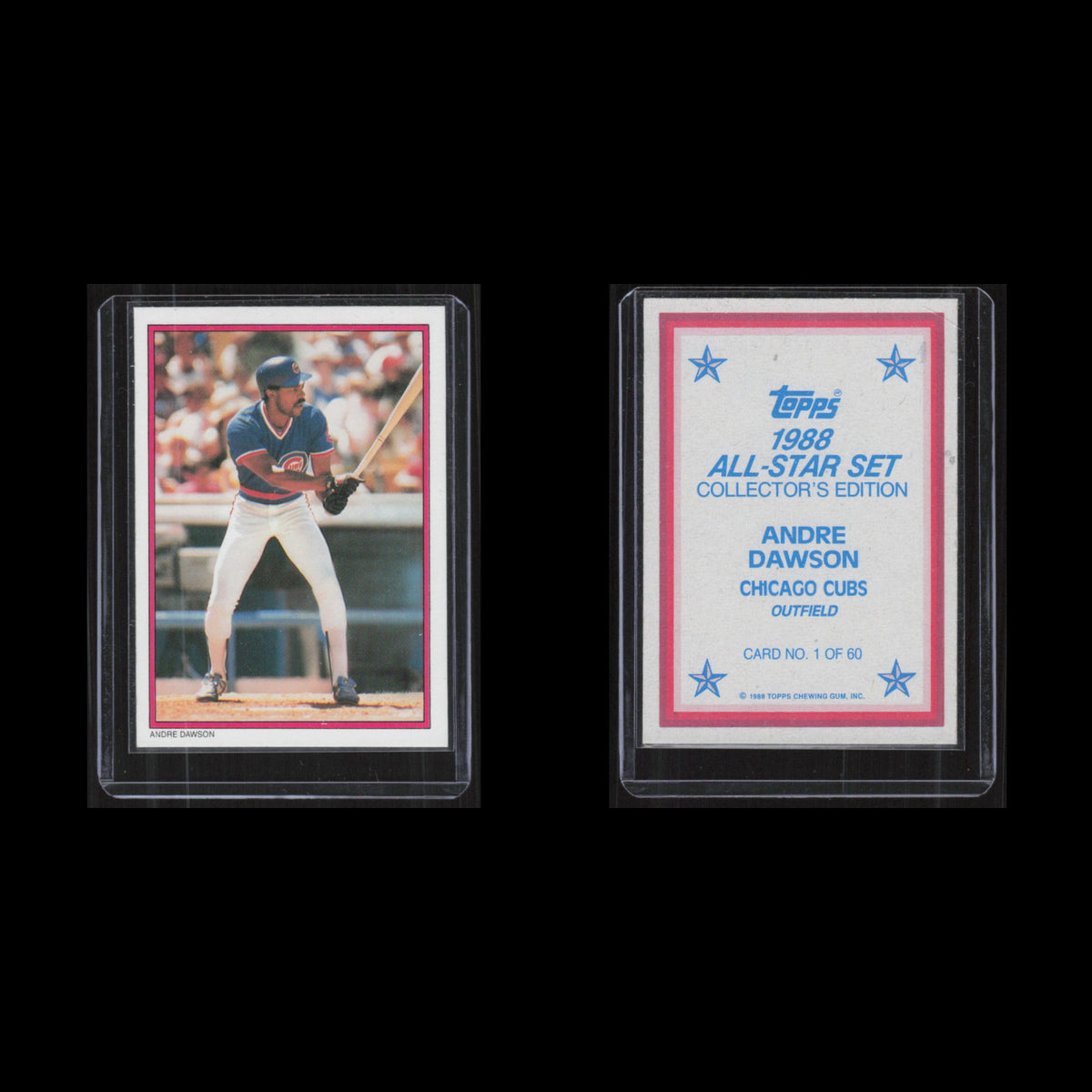Andre Dawson #401 1988 Topps All-Star Set Chicago Cubs Baseball Card MLB NM