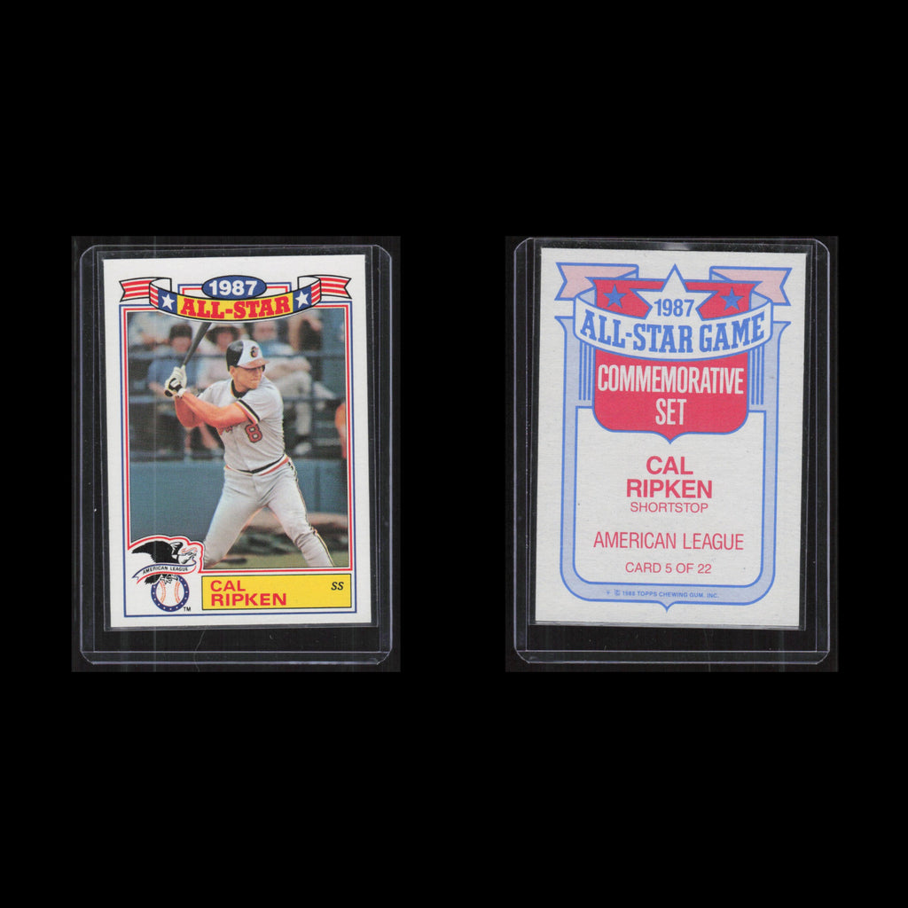 Cal Ripken Jr #5 1988 Topps All-Star Set Baltimore Orioles Baseball Card MLB NM