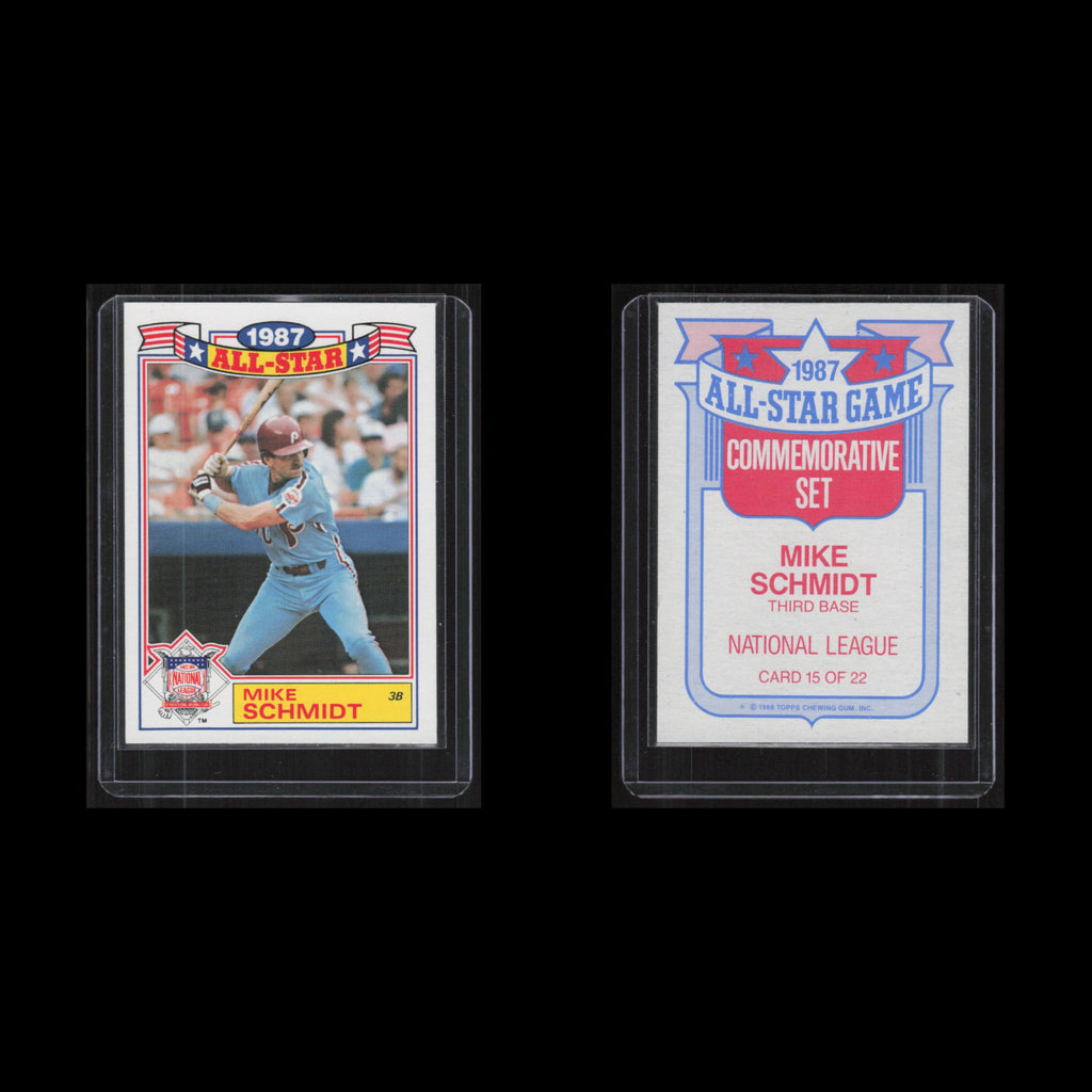 Mike Schmidt #15 1988 Topps All-Star Set Philadelphia Phillies Baseball Card MLB