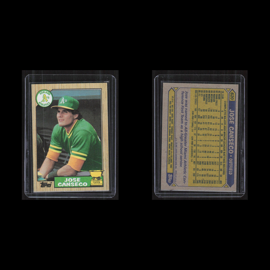 Jose Canseco #620 1987 Topps Oakland Athletics Baseball Card MLB NM