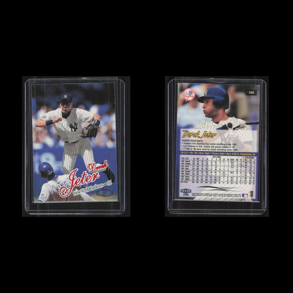 Derek Jeter #150 1998 Fleer Ultra New York Yankees Baseball Card MLB NM