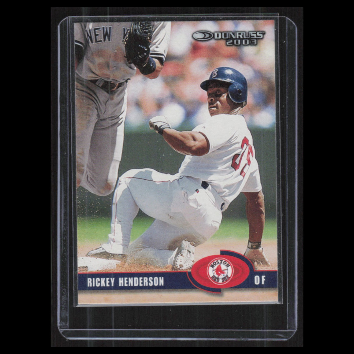 Rickey Henderson #99 2003 Donruss Boston Red Sox Baseball Card MLB NM