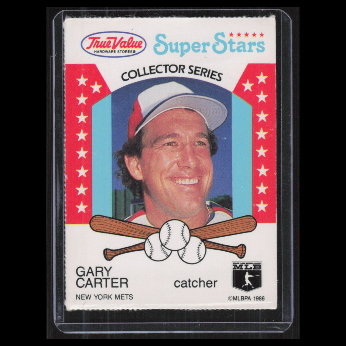 Gary Carter #16 1986 True Value Hardware Super Stars New York Mets Baseball Card