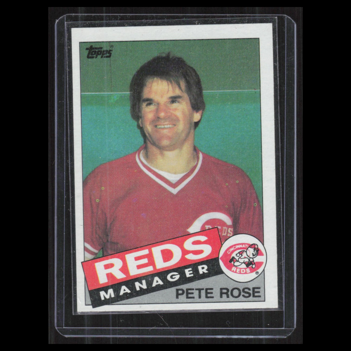 Pete Rose #547 1985 Topps Cincinnati Reds Baseball Card MLB NM