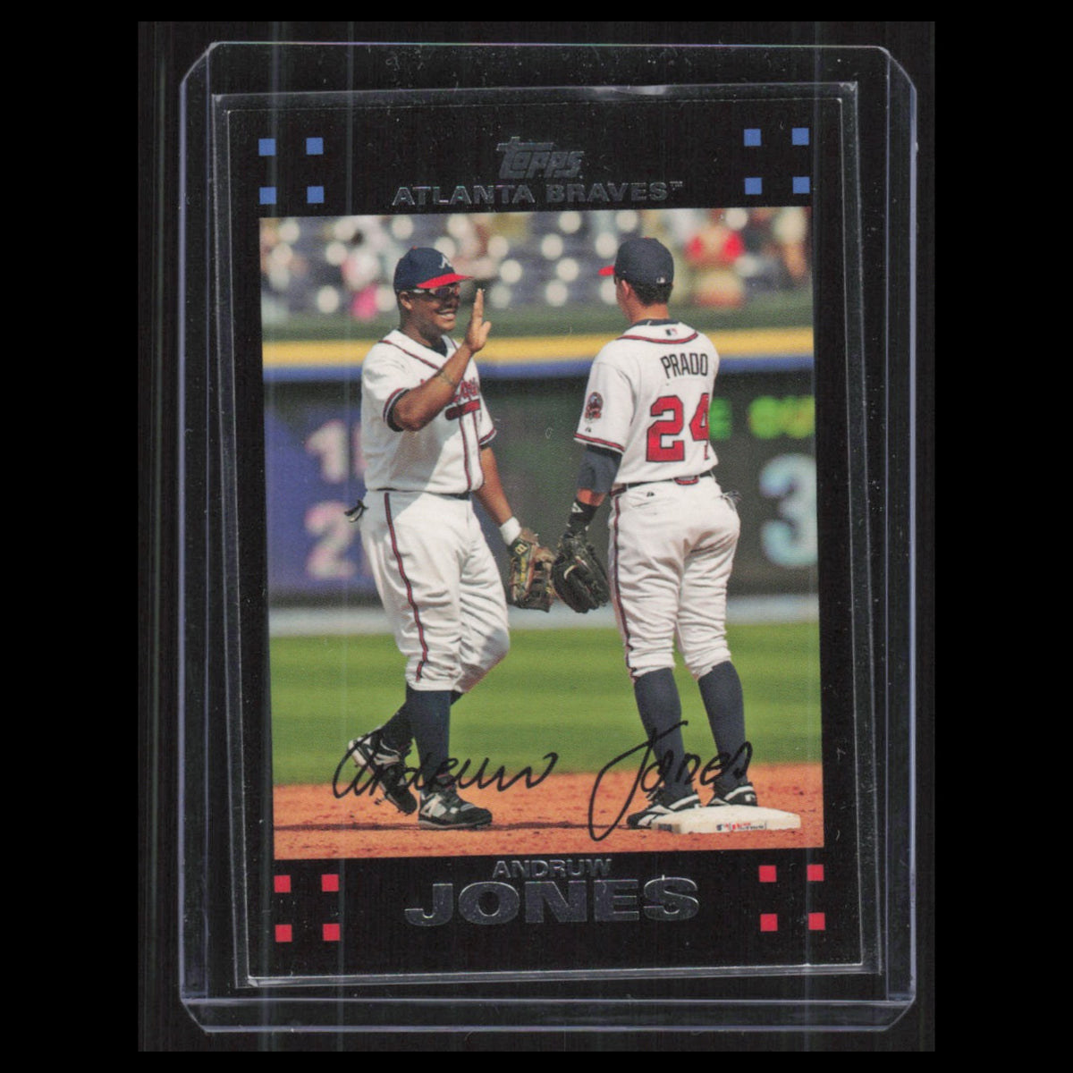 Andruw Jones #490 2007 Topps Atlanta Braves Baseball Card MLB NM