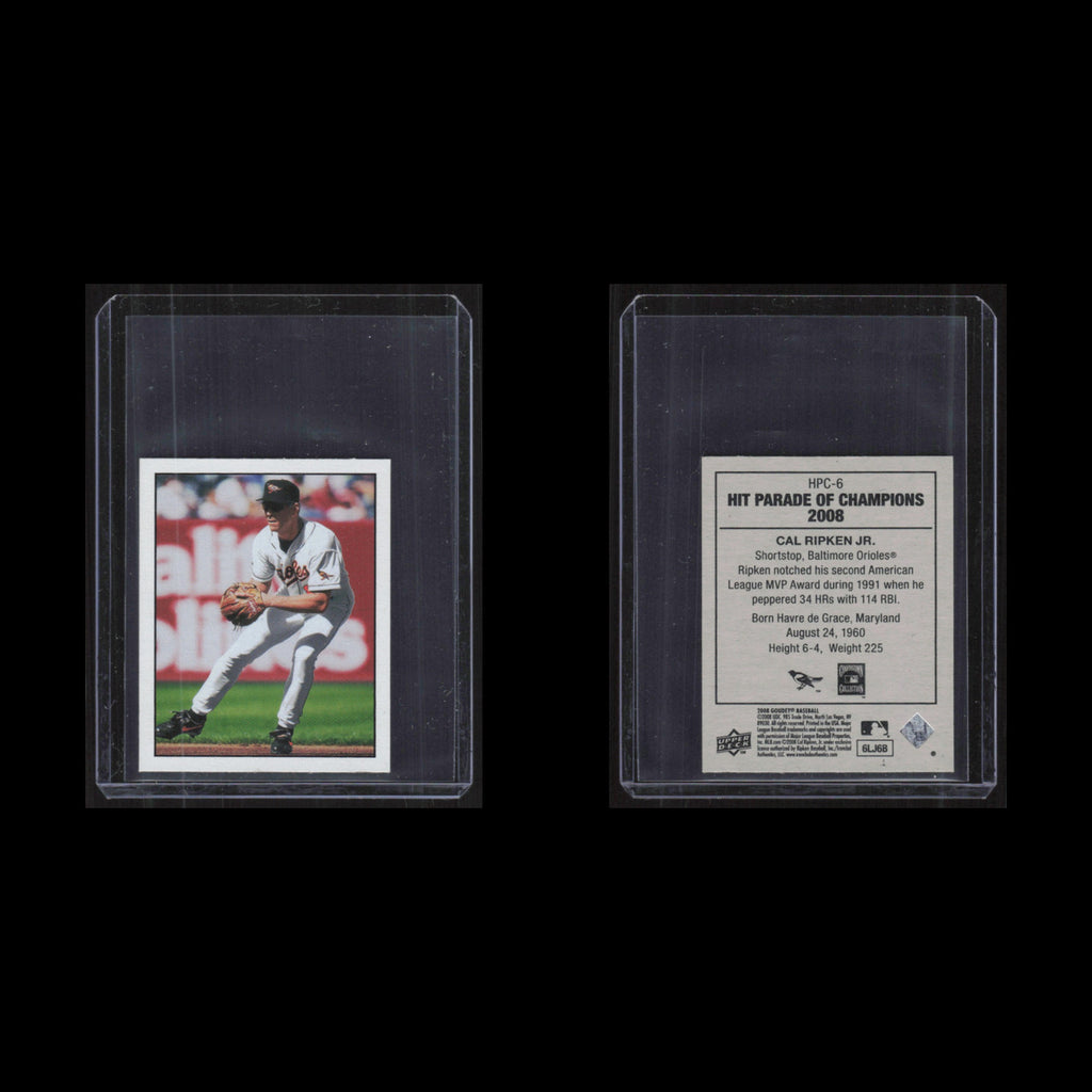 Cal Ripken Jr. #HPC-6 2008 Upper Deck Goudey Hit Parade of Champions Orioles MLB