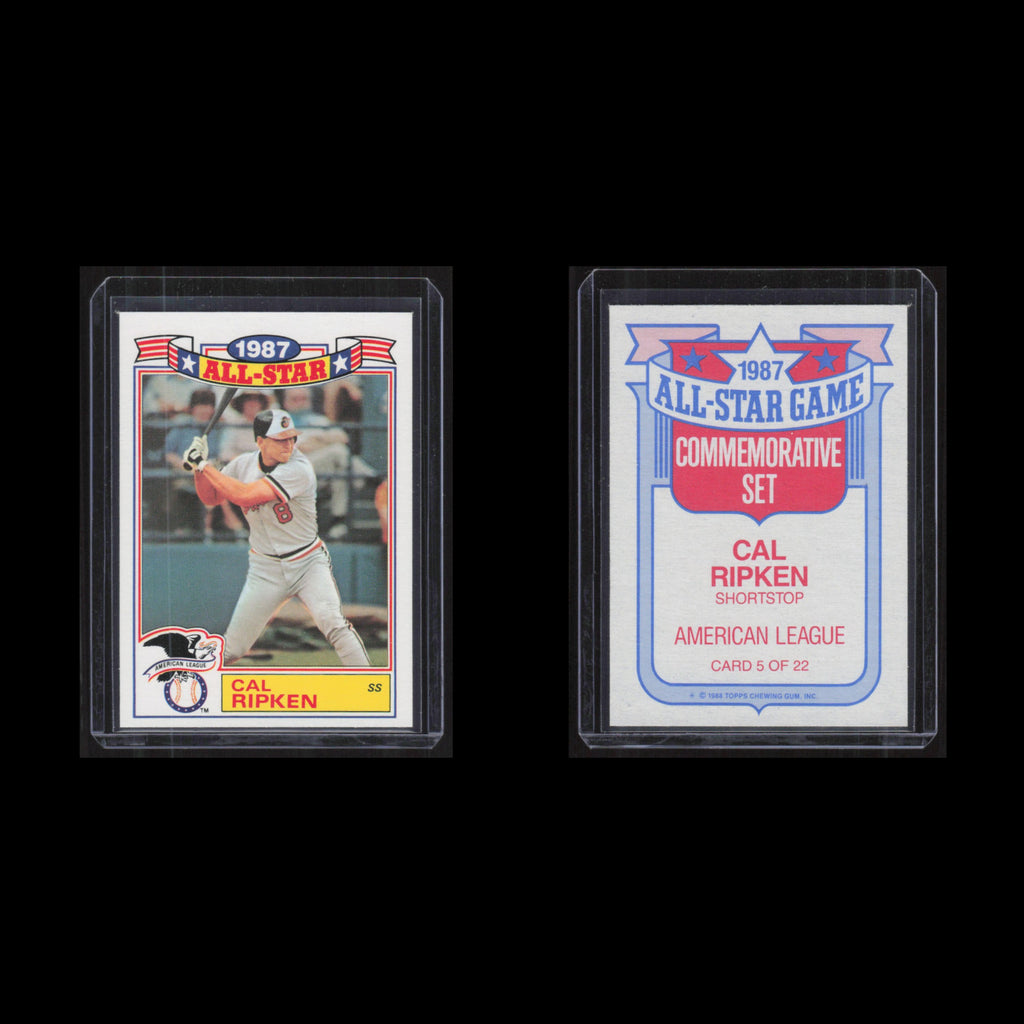 Cal Ripken Jr #5 1988 Topps All-Star Set Baltimore Orioles Baseball Card MLB NM