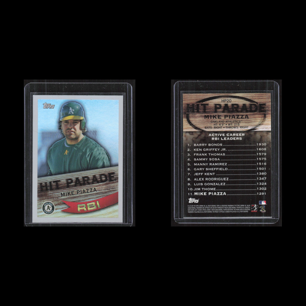 Mike Piazza #HP20 2007 Topps Hit Parade Oakland Athletics Baseball Card MLB NM