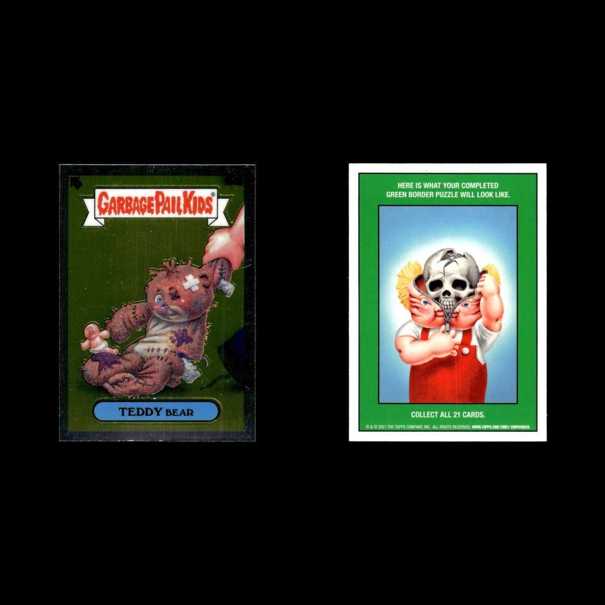 Teddy Bear #164A 2021 Topps Chrome Garbage Pail Kids Baseball Card MLB NM