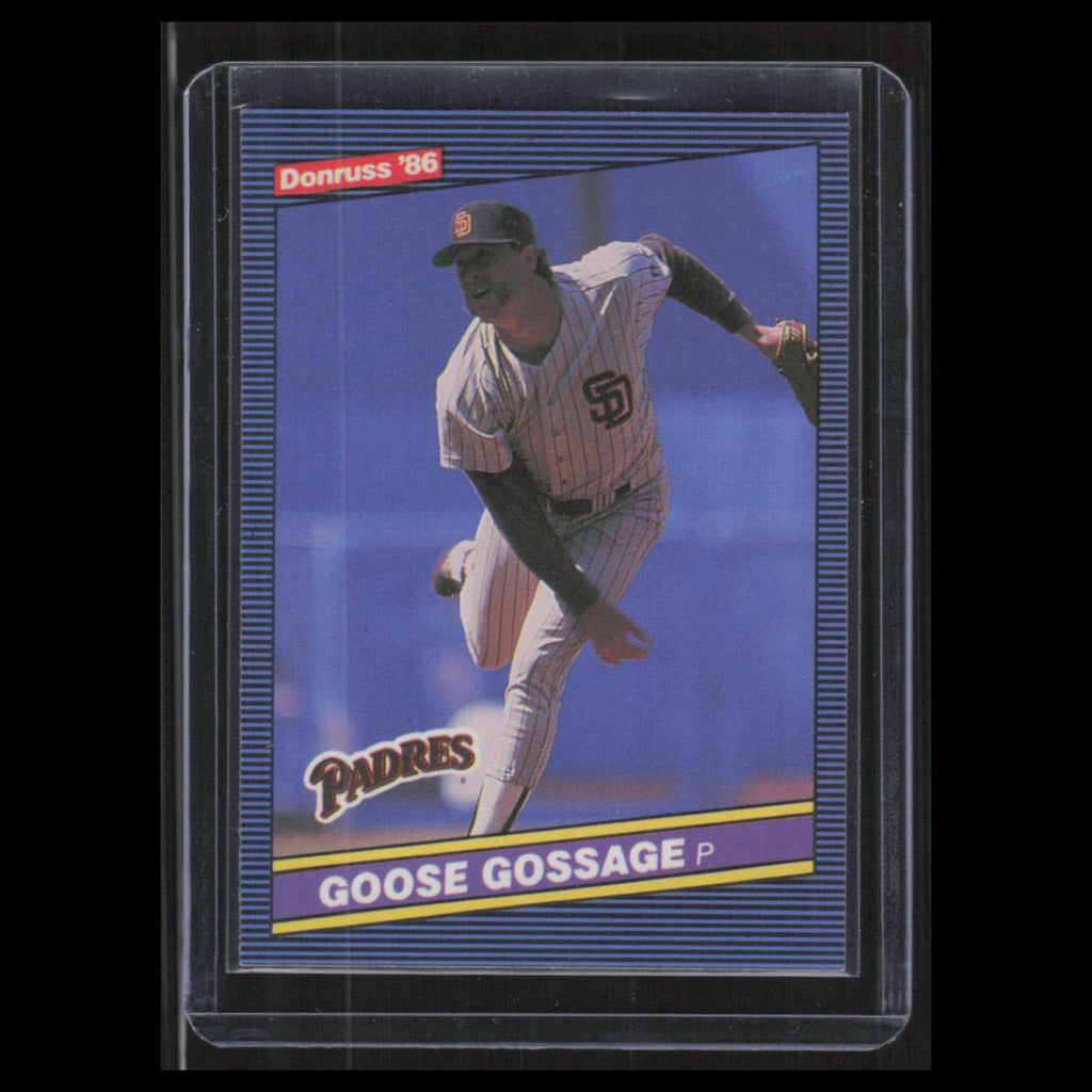 Goose Gossage #185 1986 Donruss San Diego Padres Baseball Card MLB NM