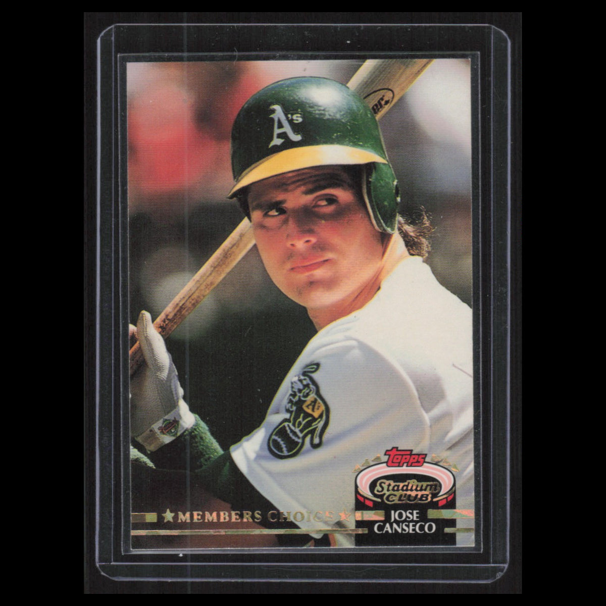 Jose Canseco #370 1992 Stadium Club Oakland Athletics Baseball Card MLB NM
