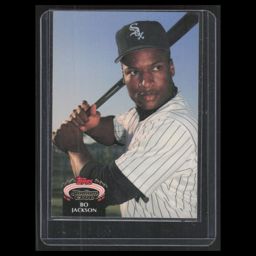 Bo Jackson #654 1992 Topps Stadium Club Chicago White Sox Baseball Card MLB NM
