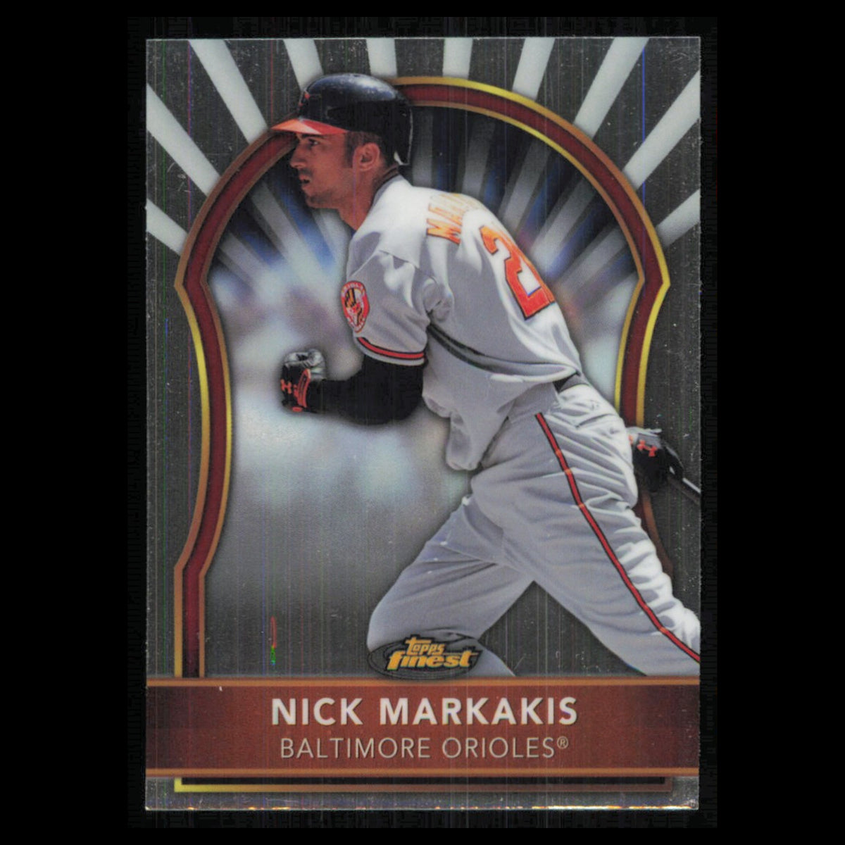 Nick Markakis #11 2011 Topps Finest Baltimore Orioles Baseball Card MLB NM
