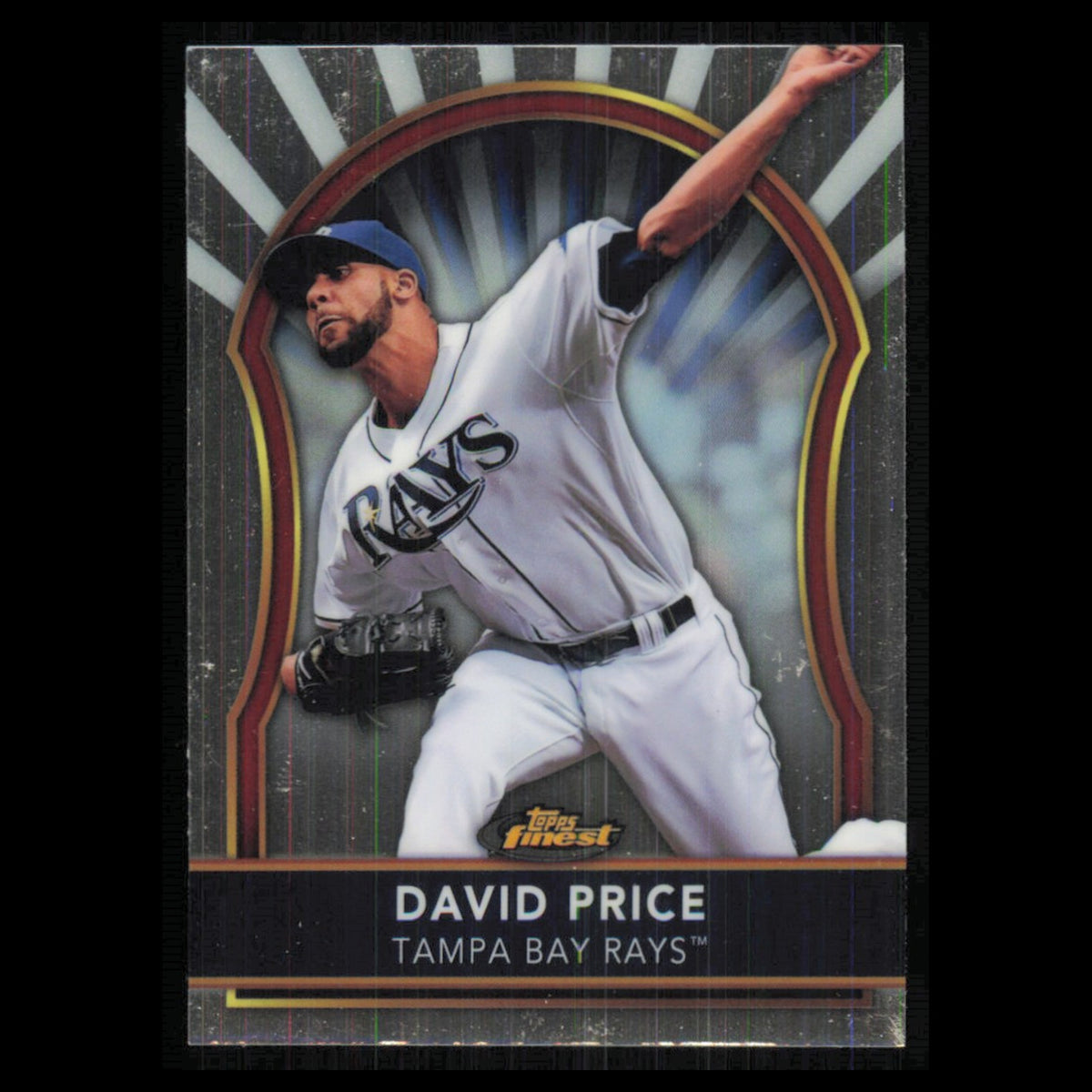 David Price #37 2011 Topps Finest Tampa Bay Rays Baseball Card MLB NM