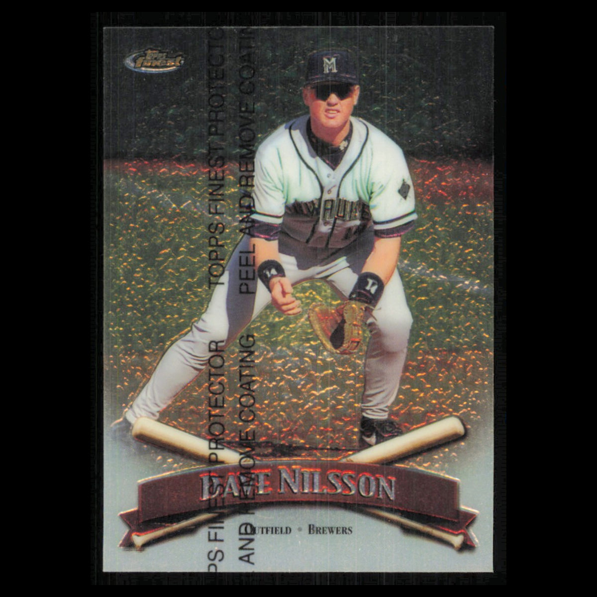 Dave Nilsson #55 1998 Topps Finest Milwaukee Brewers Baseball Card MLB NM