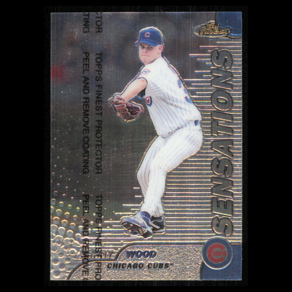 Kerry Wood #124 1999 Topps Finest Chicago Cubs Baseball Card MLB NM