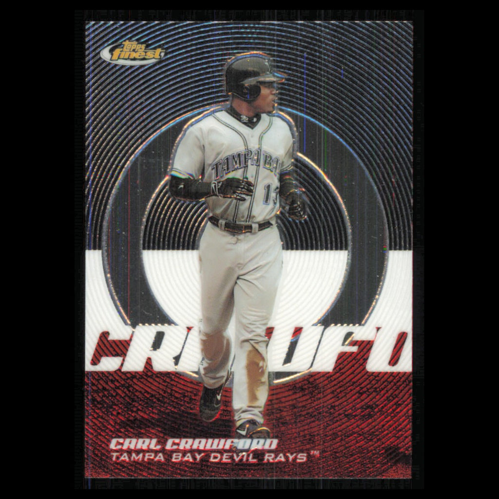 Carl Crawford #20 2005 Topps Finest Tampa Bay Devil Rays Baseball Card MLB NM