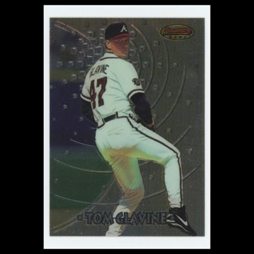 Tom Glavine #50 1997 Bowmans Best Atlanta Braves Baseball Card MLB NM
