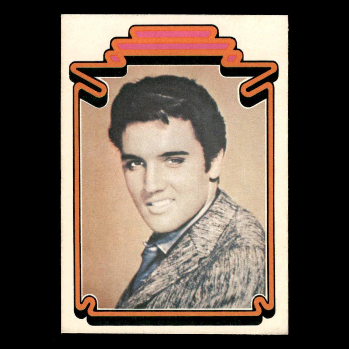 Elvis Presley #7 1978 Boxcar Elvis Facts Baseball Card MLB EX