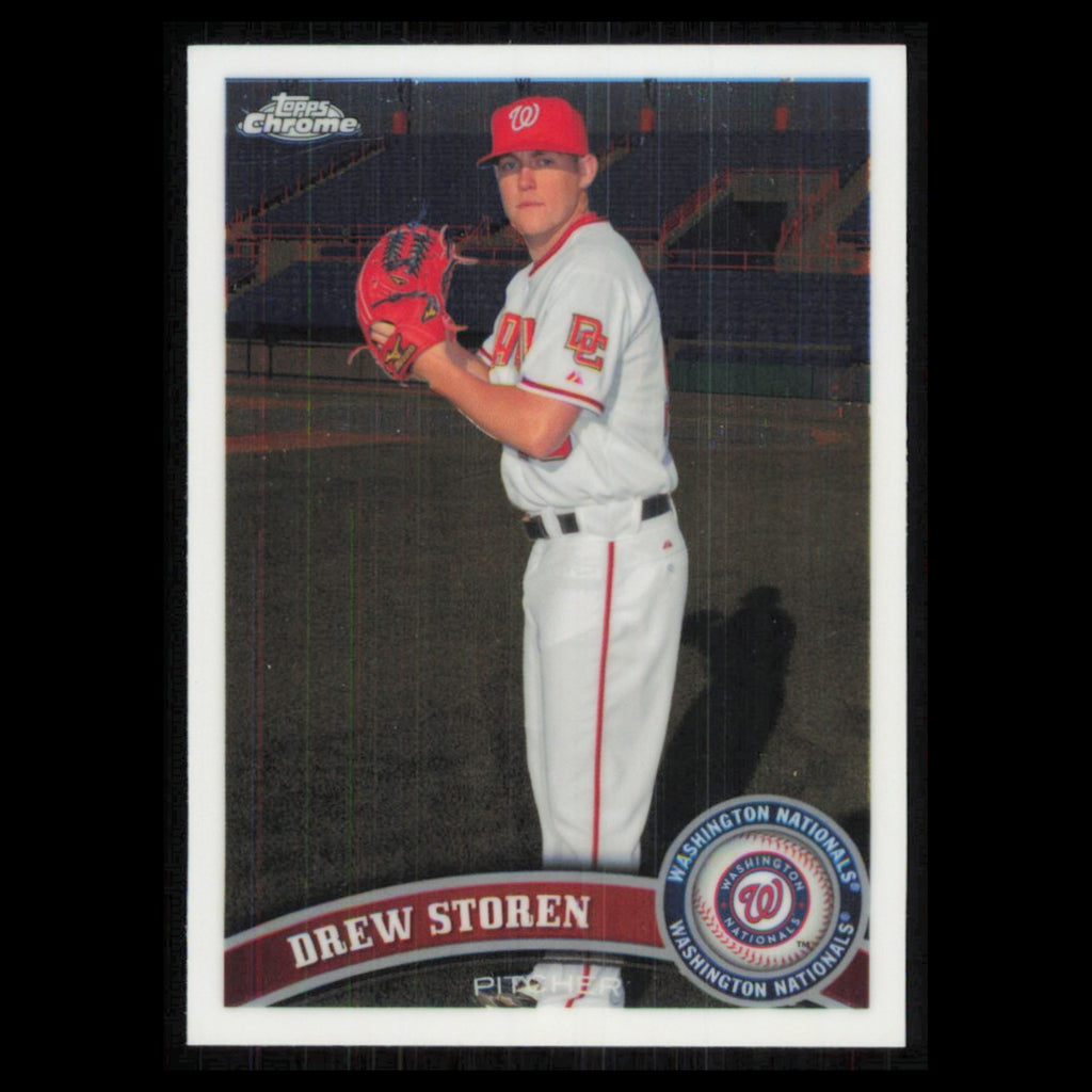 Drew Storen #133 2011 Topps Chrome Washington Nationals Baseball Card MLB NM