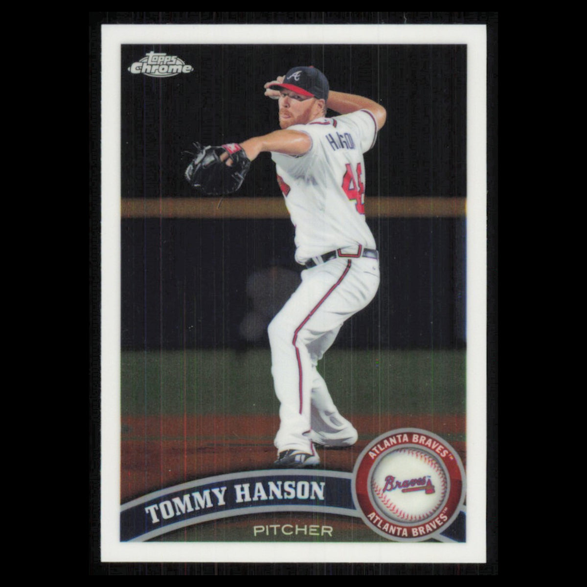 Tommy Hanson #155 2011 Topps Chrome Atlanta Braves Baseball Card MLB NM