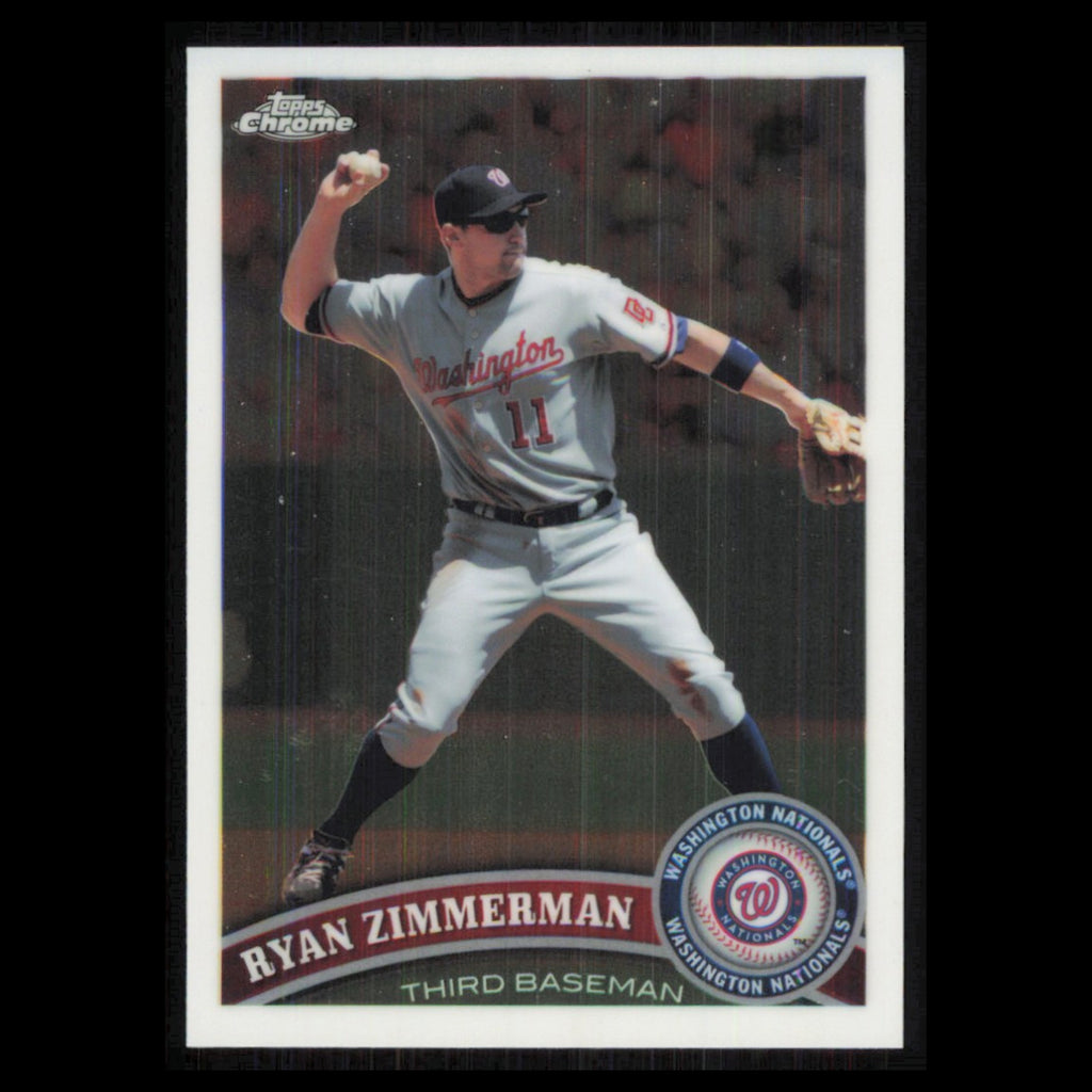 Ryan Zimmerman #11 2011 Topps Chrome Washington Nationals Baseball Card MLB NM