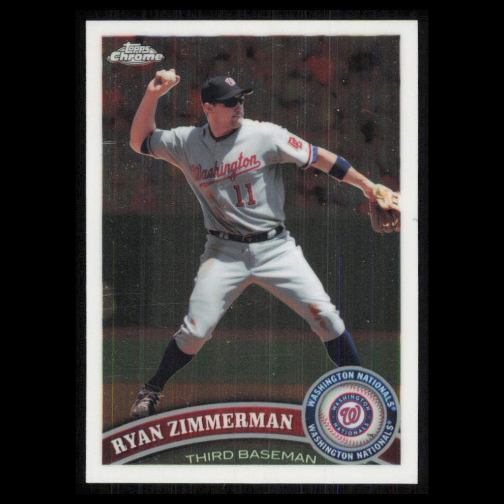Ryan Zimmerman #11 2011 Topps Chrome Washington Nationals Baseball Card MLB NM