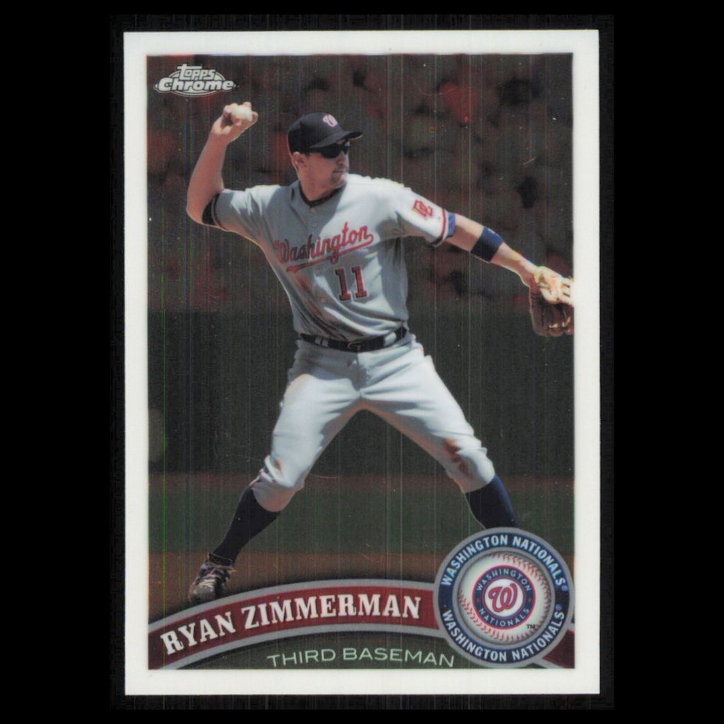 Ryan Zimmerman #11 2011 Topps Chrome Washington Nationals Baseball Card MLB NM