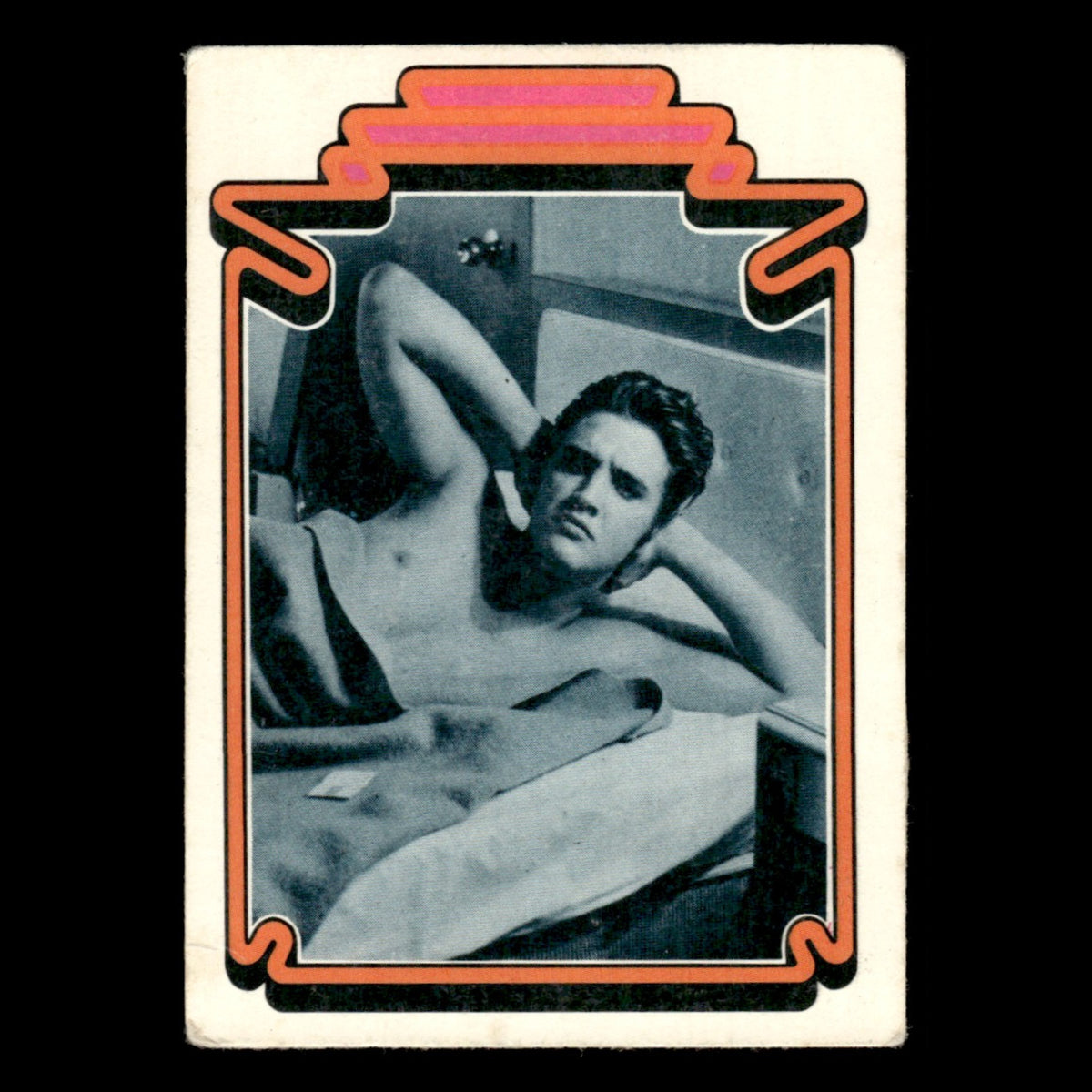 Elvis Presley #5 1978 Boxcar Elvis Facts Baseball Card MLB EX