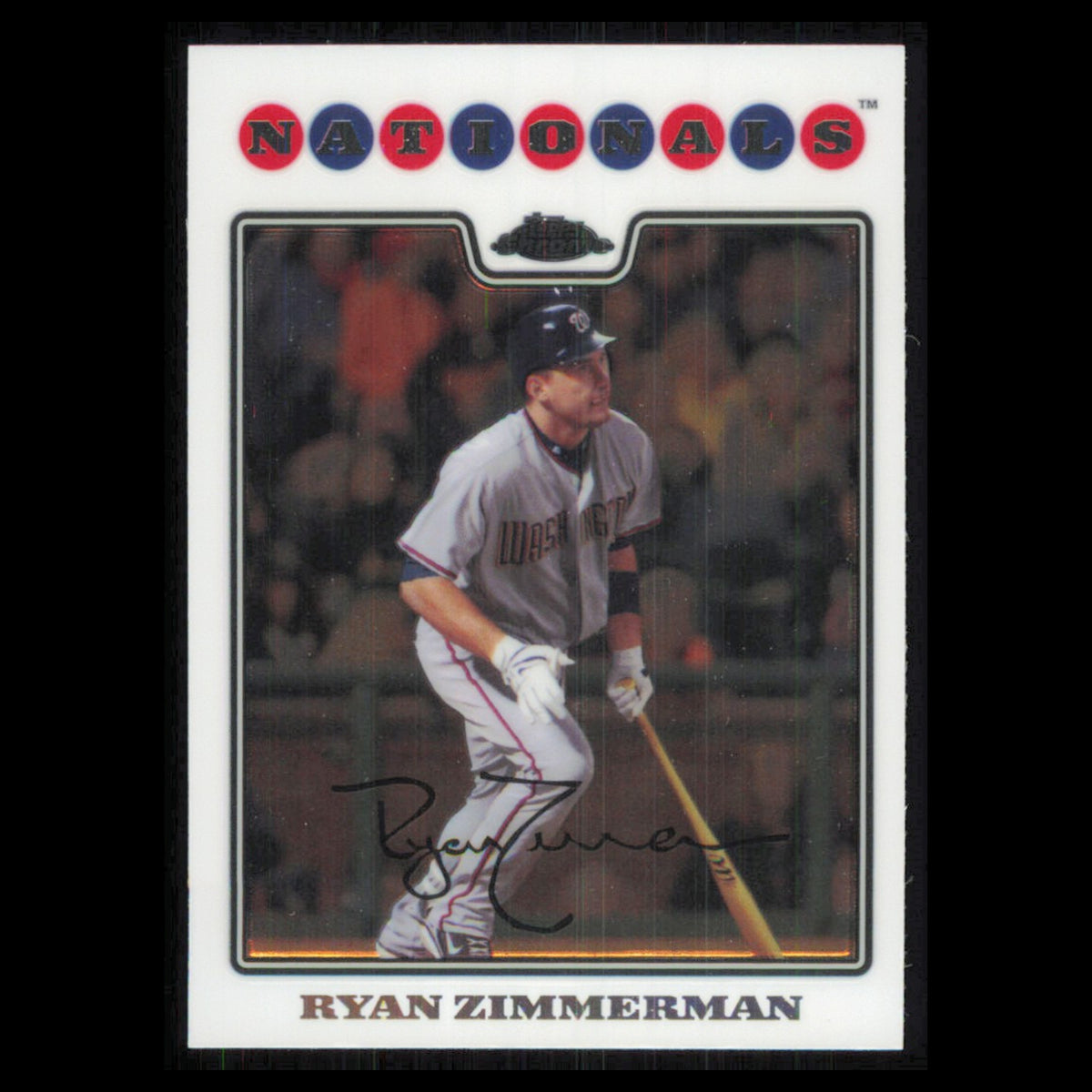 Ryan Zimmerman #141 2008 Topps Chrome Washington Nationals Baseball Card MLB NM