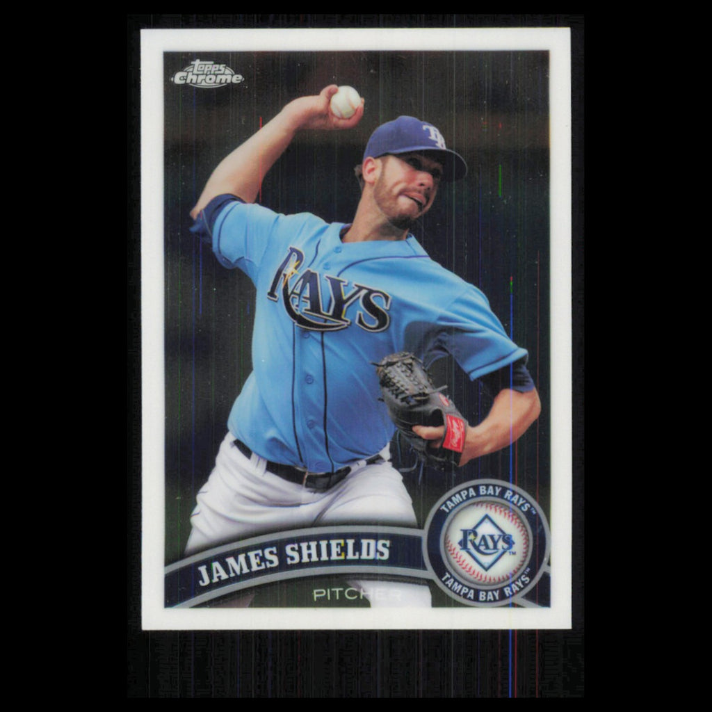 James Shields #73 2011 Topps Chrome Tampa Bay Rays Baseball Card MLB NM
