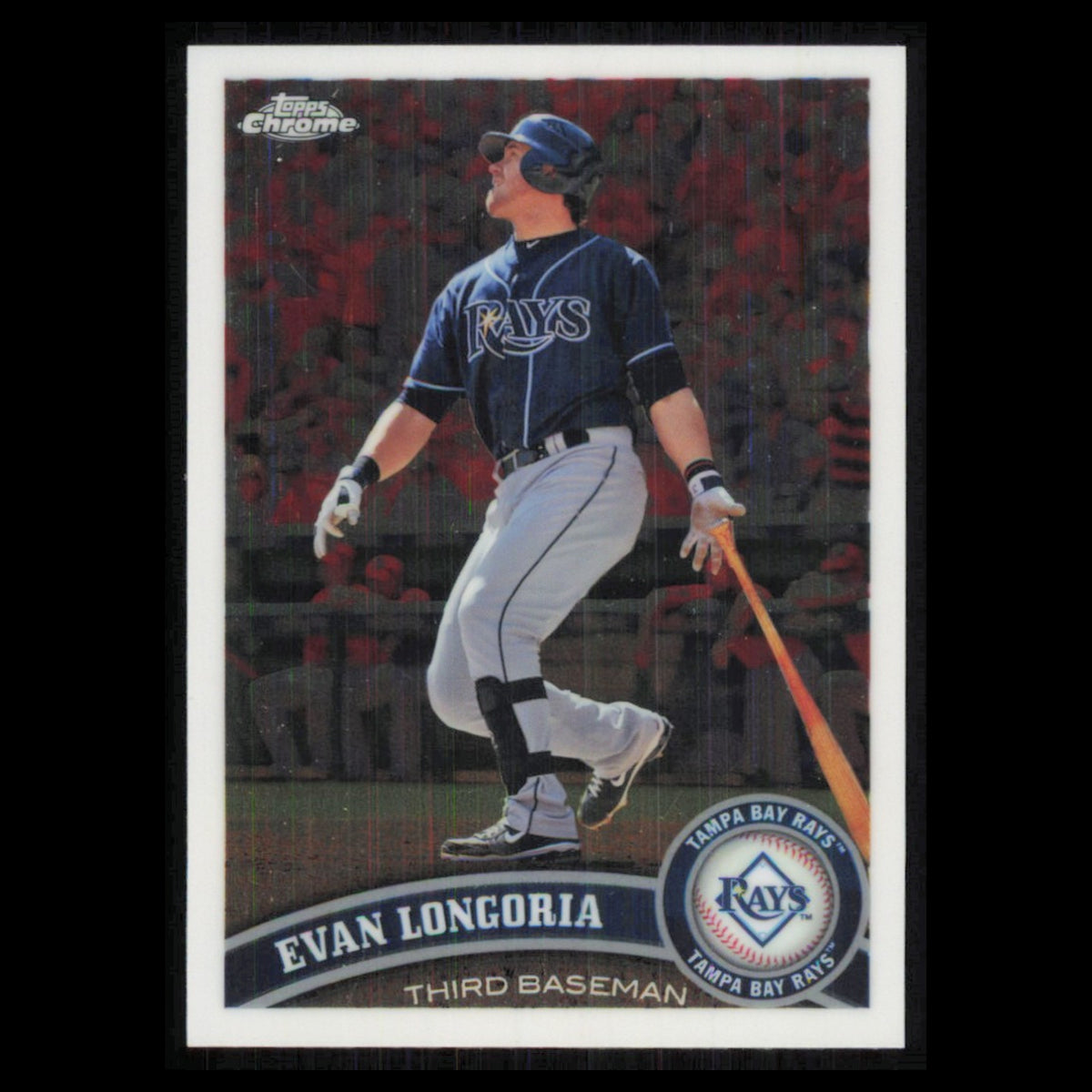 Evan Longoria #13 2011 Topps Chrome Tampa Bay Rays Baseball Card MLB NM