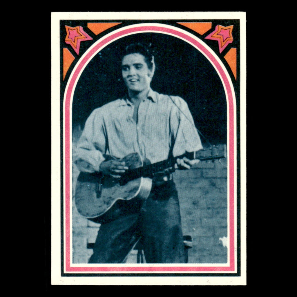 Elvis Presley #16 1978 Boxcar Elvis Facts Baseball Card MLB EX