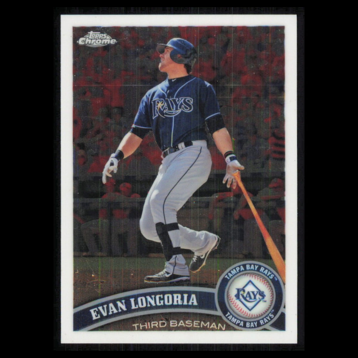 Evan Longoria #13 2011 Topps Chrome Tampa Bay Rays Baseball Card MLB NM