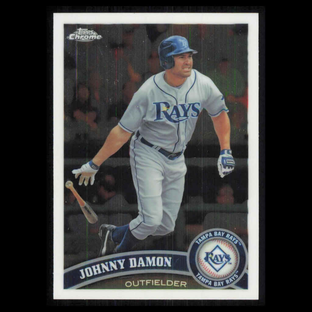 Johnny Damon #144 2011 Topps Chrome Tampa Bay Rays Baseball Card MLB NM