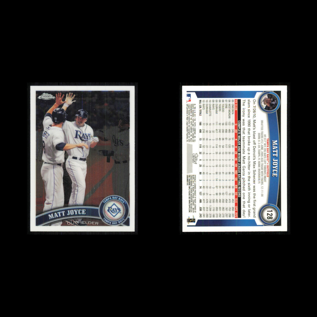 Matt Joyce #128 2011 Topps Chrome Tampa Bay Rays Baseball Card MLB NM