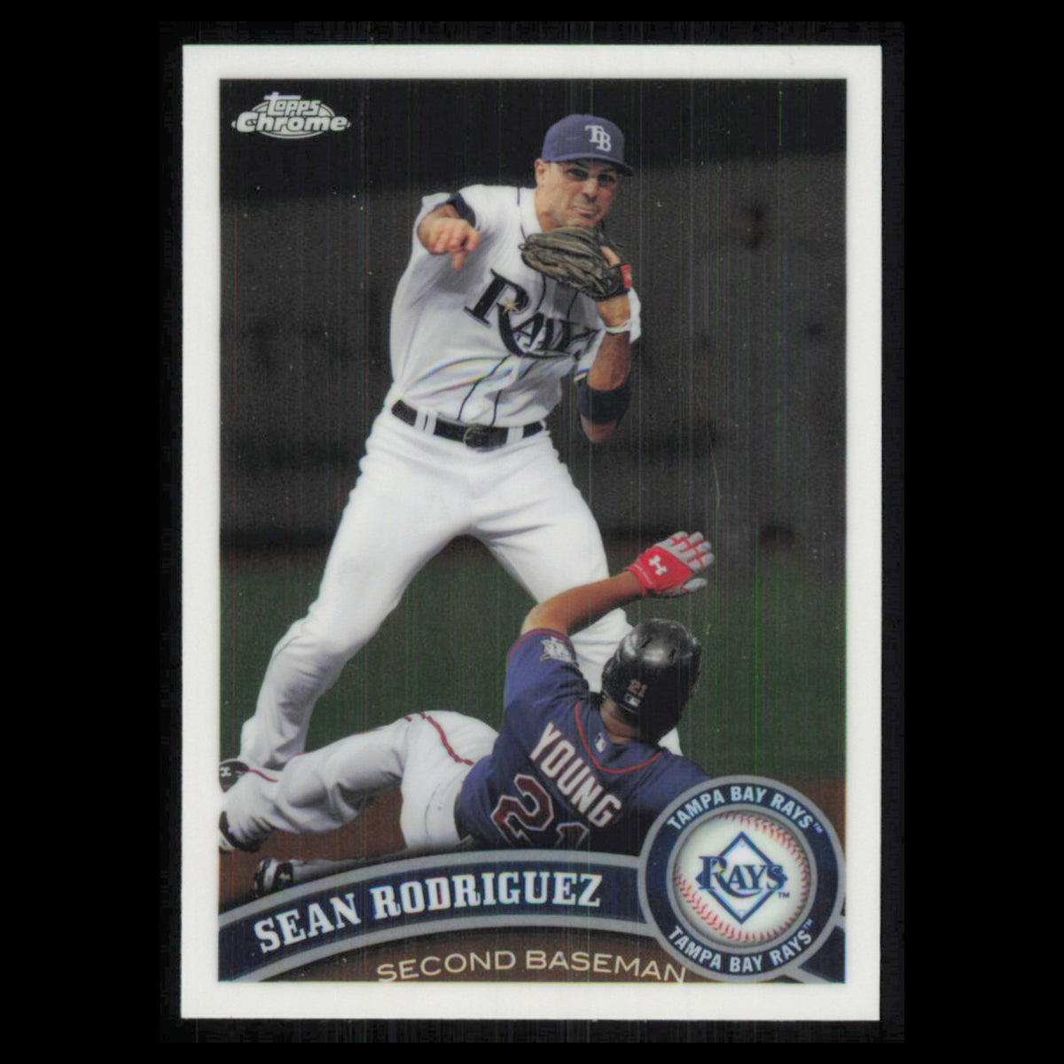 Sean Rodriguez #78 2011 Topps Chrome Tampa Bay Rays Baseball Card MLB NM