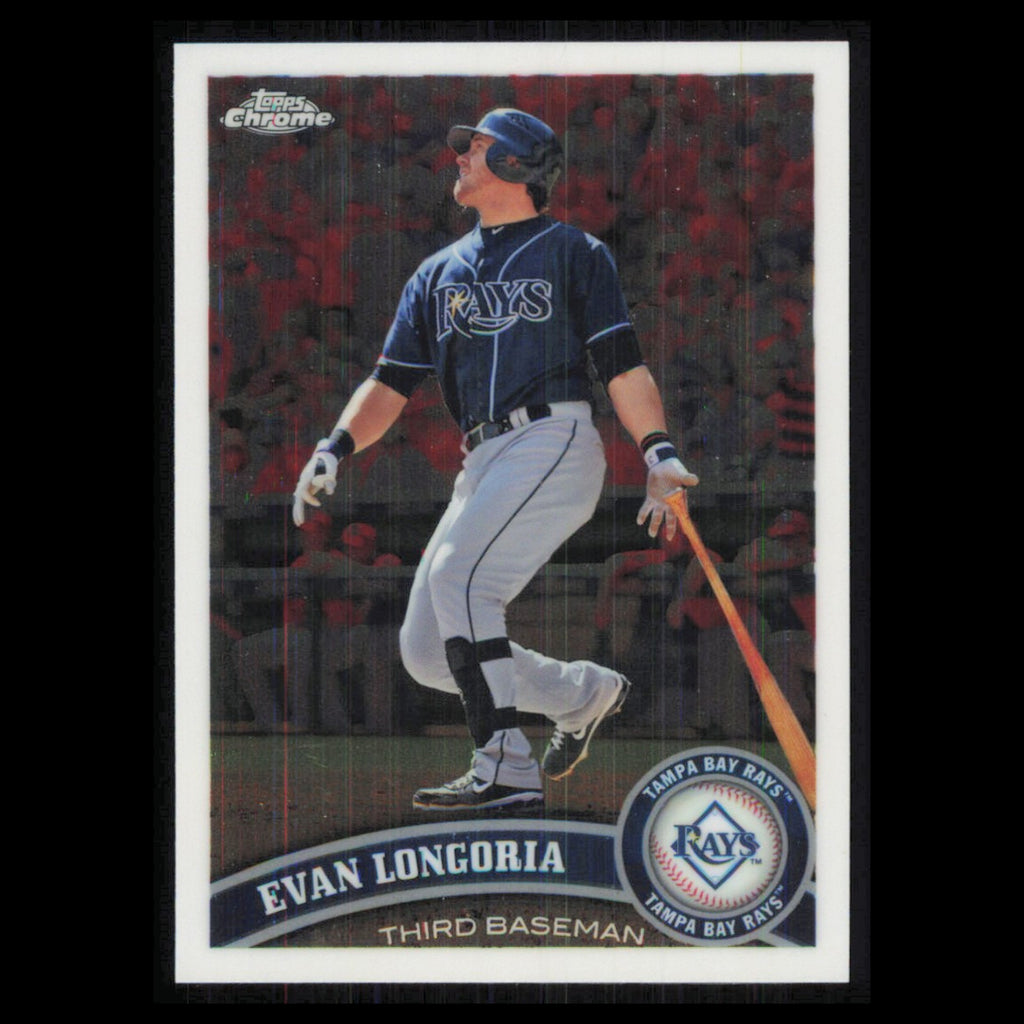 Evan Longoria #13 2011 Topps Chrome Tampa Bay Rays Baseball Card MLB NM