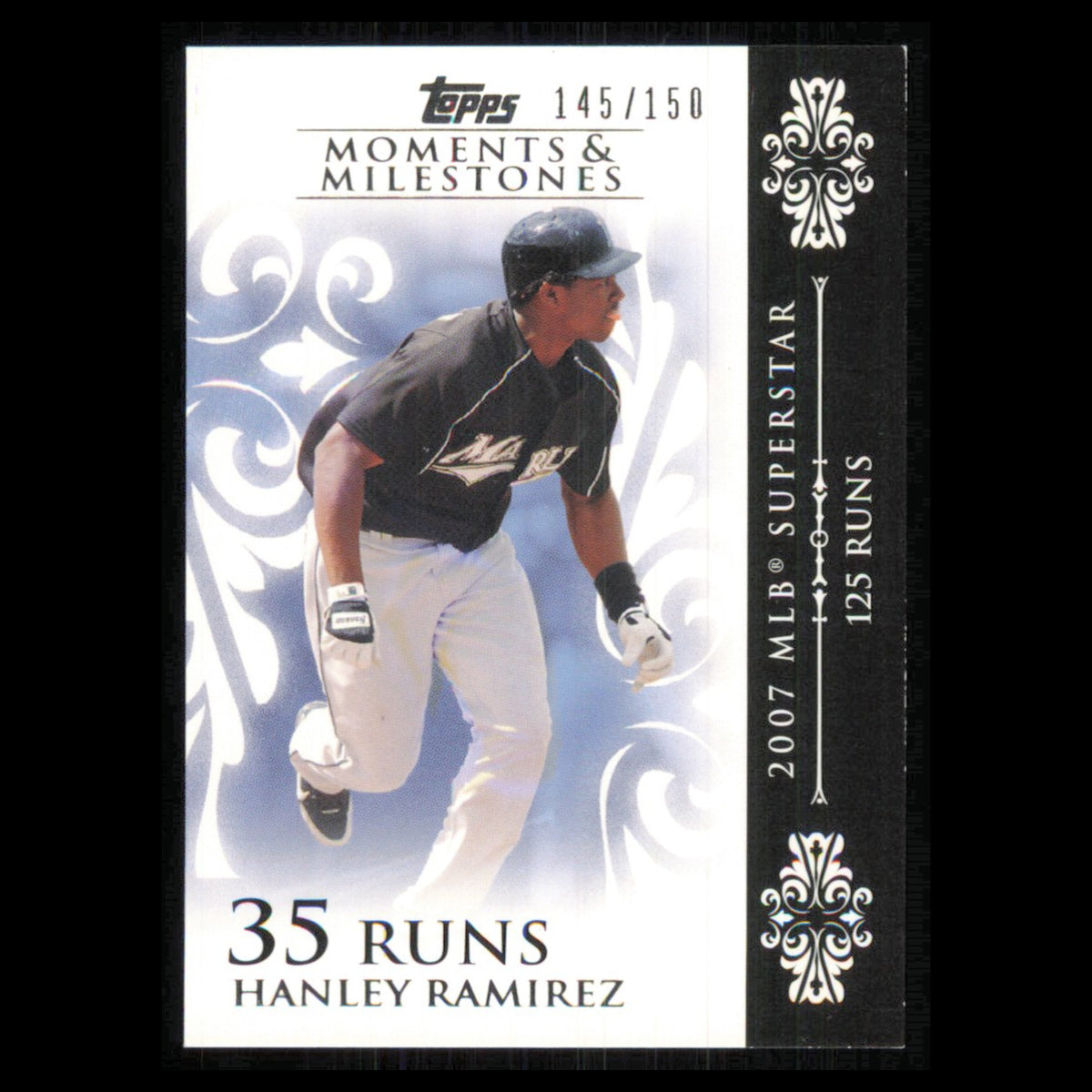 Hanley Ramirez /150 #92-35 2008 Topps Moments - Milestones Florida Marlins Card