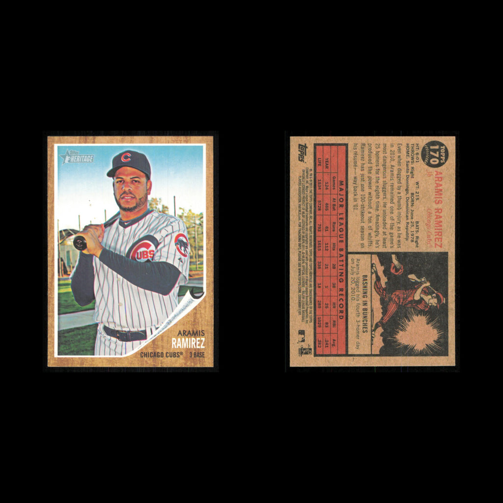 Aramis Ramirez #170 2011 Topps Heritage Chicago Cubs Baseball Card MLB NM