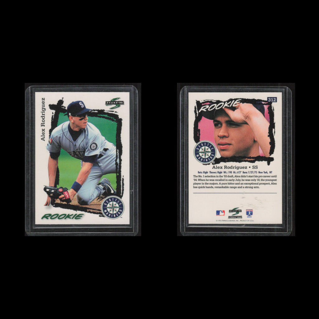 Alex Rodriguez #312 1995 Score Seattle Mariners Baseball Card MLB NM