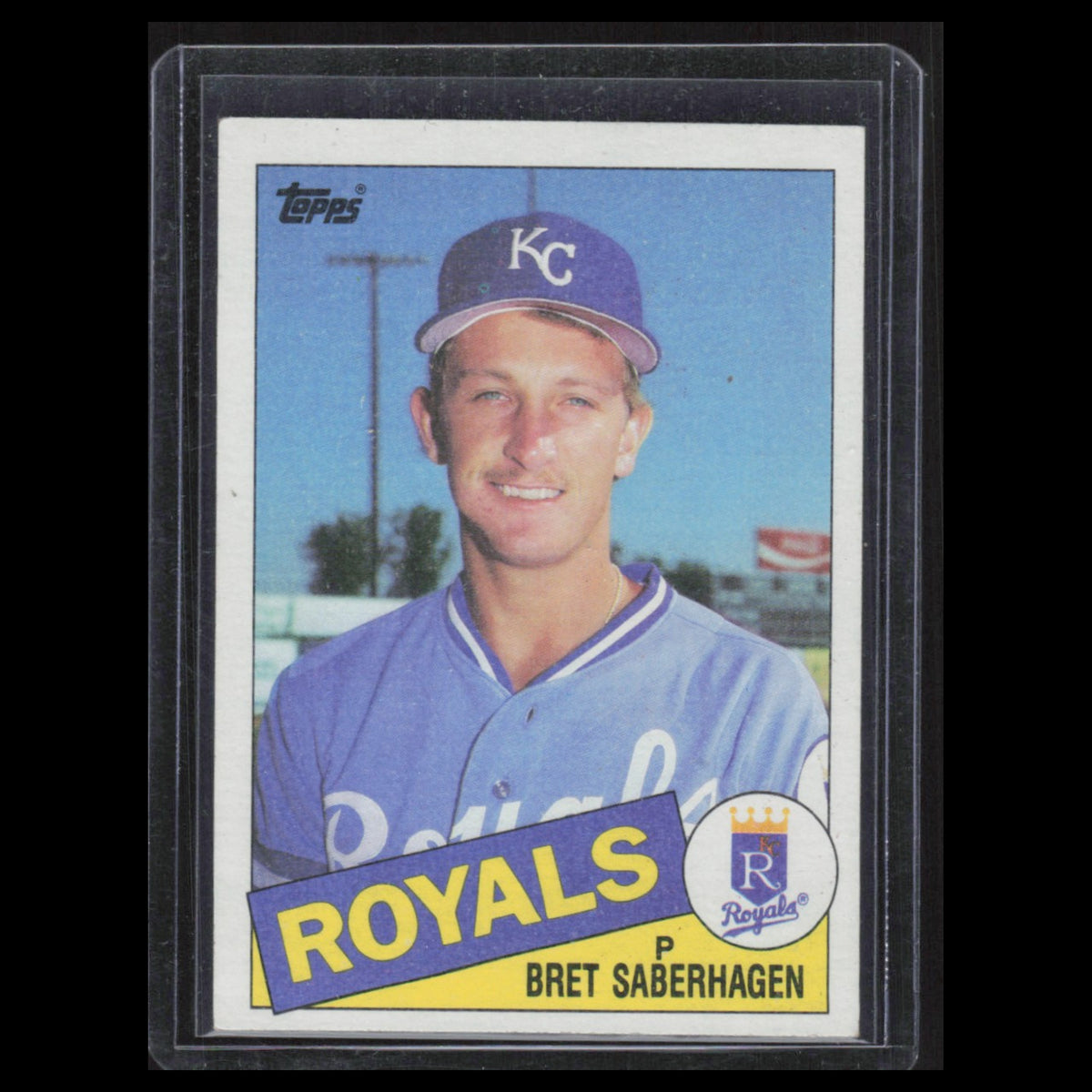 Bret Saberhagen #23 1985 Topps Kansas City Royals Baseball Card MLB NM