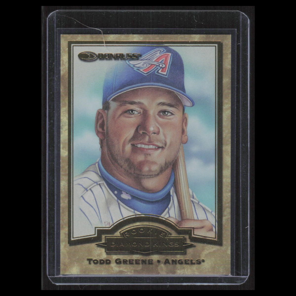 Todd Greene /10000 #11 1998 Donruss Rookie Diamond Kings Anaheim Angels Baseball