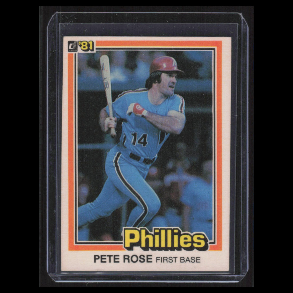 Pete Rose #251 1981 Donruss Philadelphia Phillies Baseball Card MLB NM