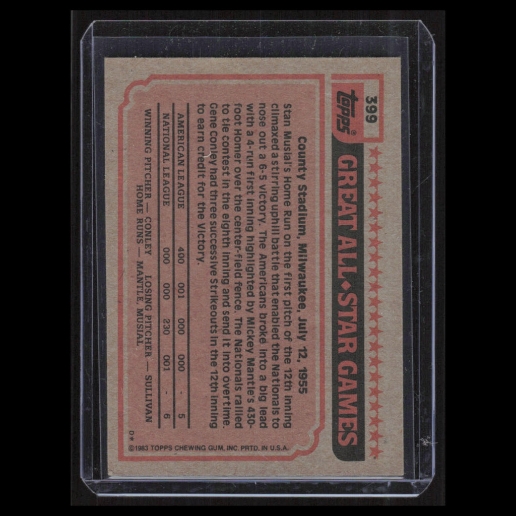 Mike Schmidt #399 1983 Topps Philadelphia Phillies Baseball Card MLB NM