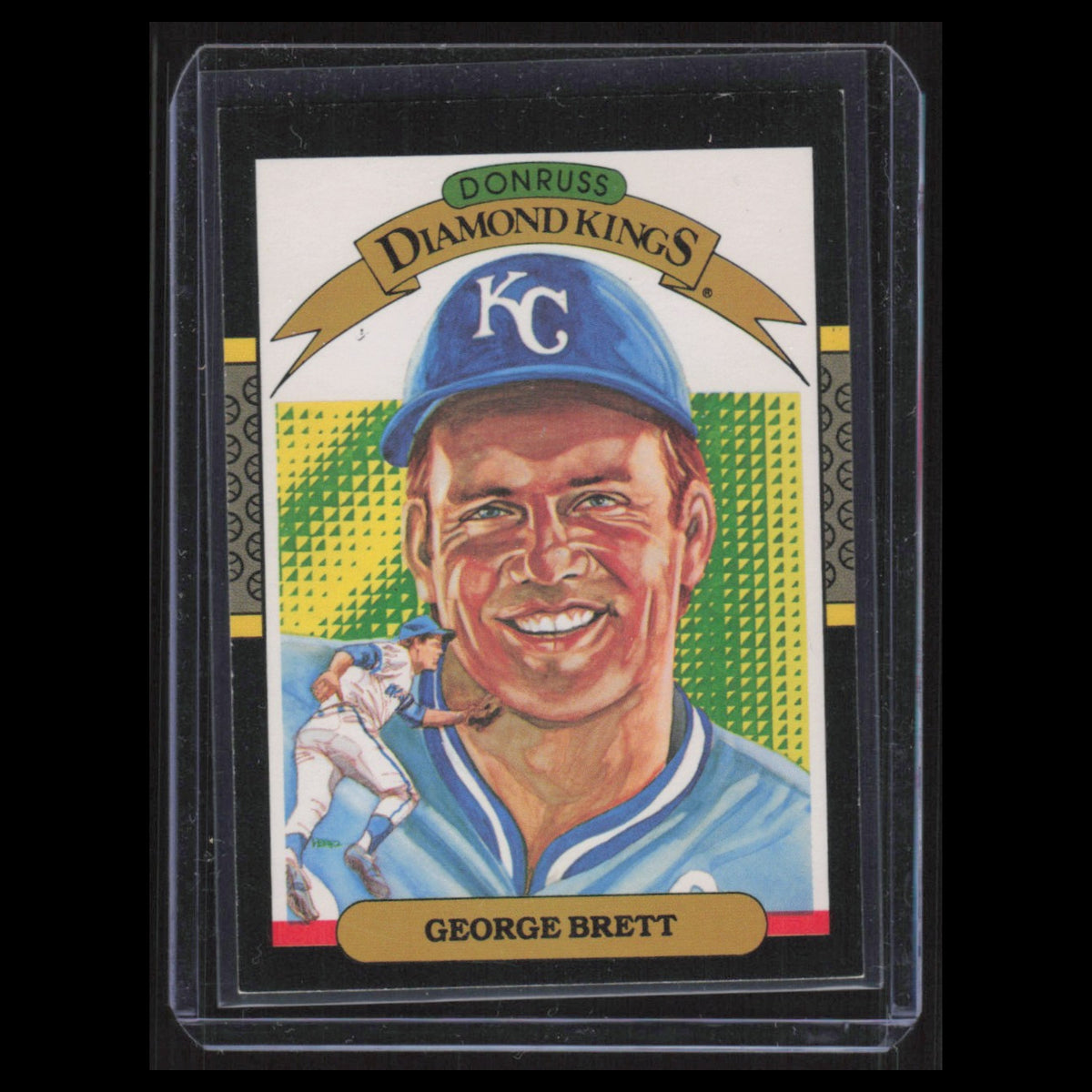 George Brett #15 1987 Donruss Diamond Kings Kansas City Royals Baseball NM
