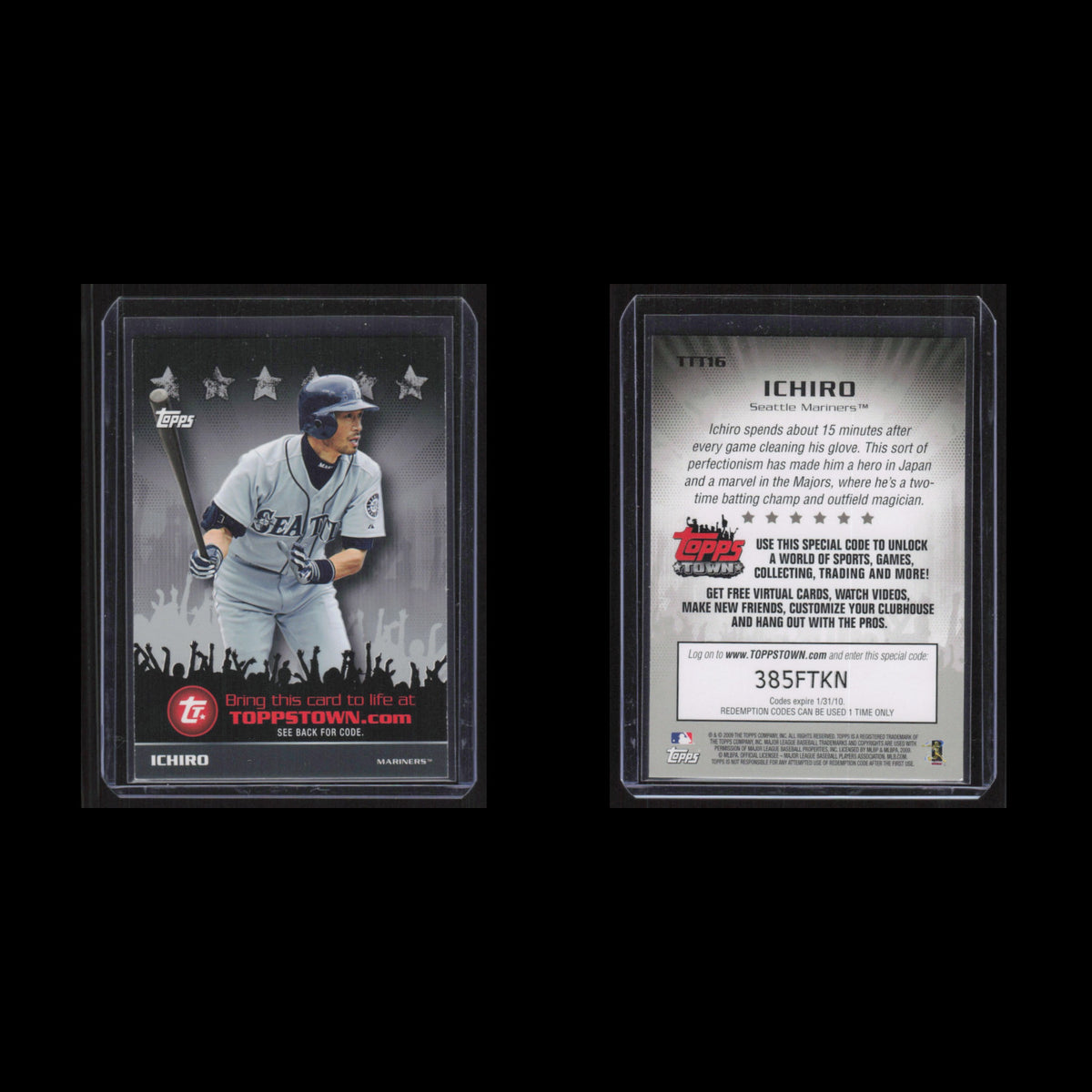 Ichiro #TTT16 2009 Toppstown.com Seattle Mariners Baseball Card MLB NM