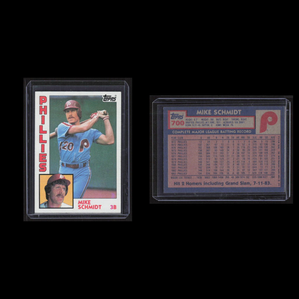 Mike Schmidt #700 1984 Topps Philadelphia Phillies Baseball Card MLB NM