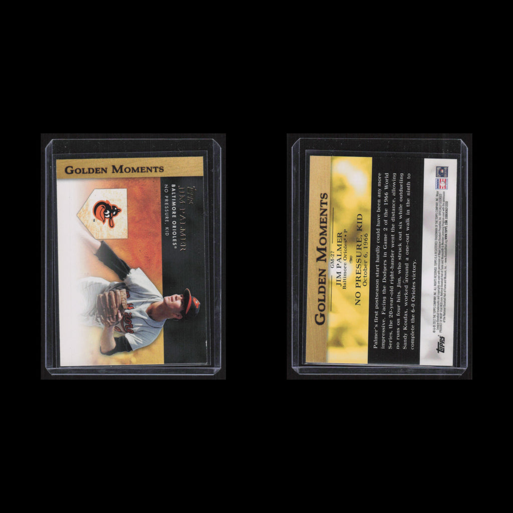 Jim Palmer #GM-27 2012 Topps Golden Moments (Series 2) Baltimore Orioles Card NM