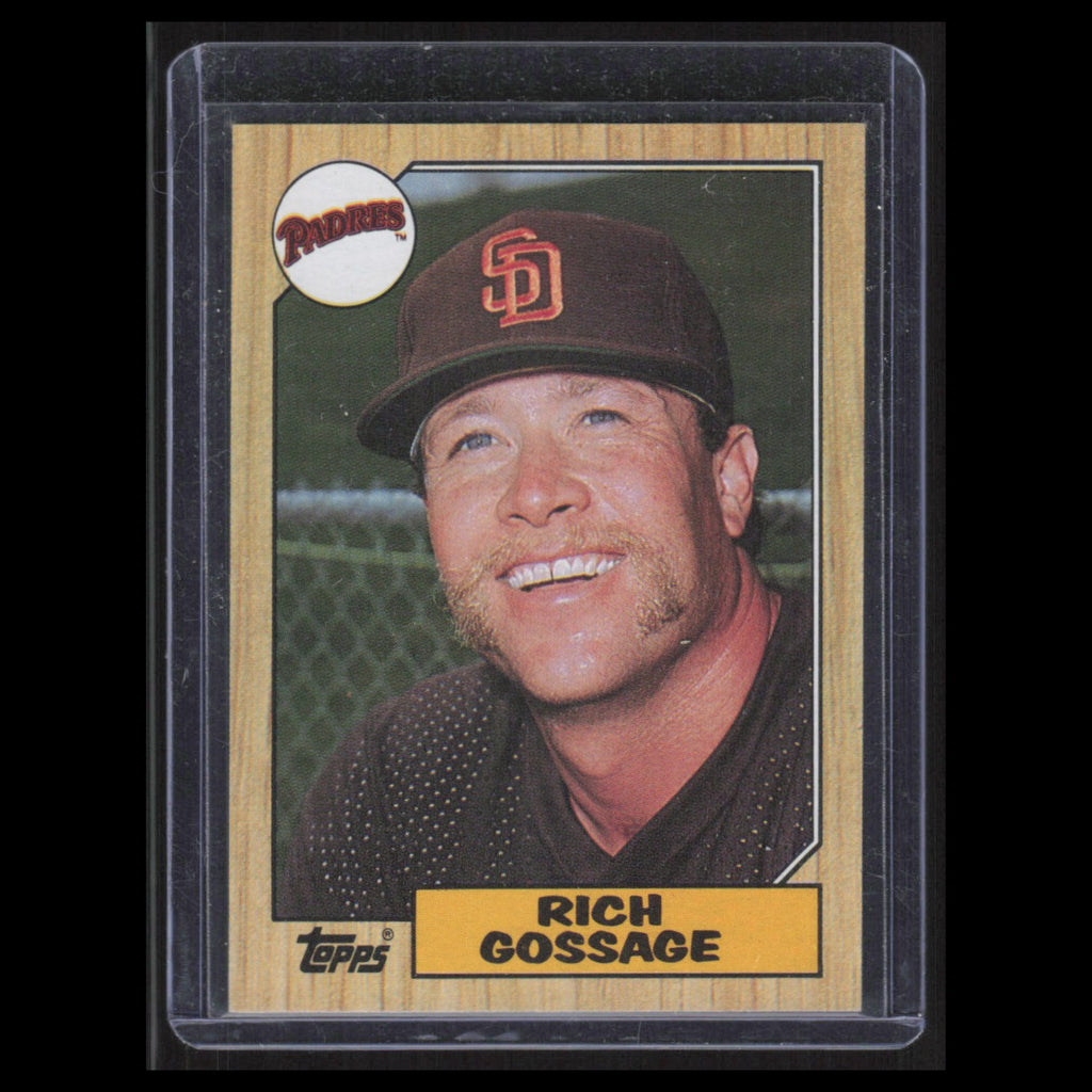 Rich Gossage #380 1987 Topps San Diego Padres Baseball Card MLB NM